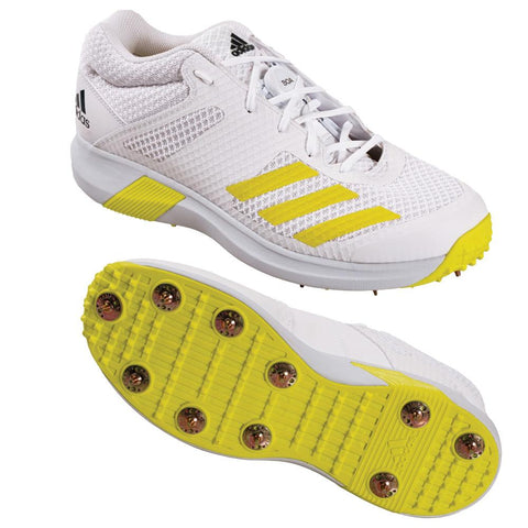 ADIDAS adiPOWER VECTOR MID CRICKET SPIKE YELLOW