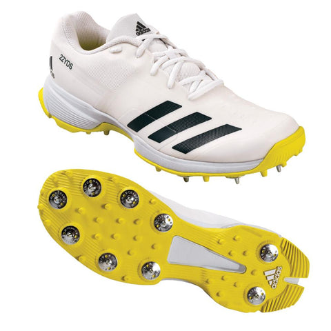 ADIDAS adiZERO 22YDS CRICKET SPIKE BLACK/YELLOW