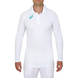 ASICS 21 CRICKET PLAYING SHIRT WHITE LONG SLEEVE