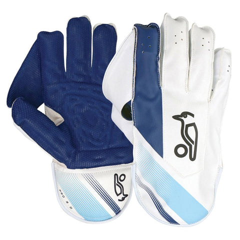 KOOKABURRA PRO 3.0 '23 KEEPING GLOVES WHITE/BLUE