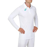 ASICS 21 CRICKET PLAYING SHIRT WHITE LONG SLEEVE