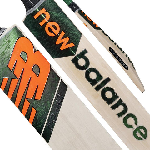 NEW BALANCE DC 480 CRICKET BAT GREEN/ORANGE JUNIOR