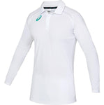 ASICS 21 CRICKET PLAYING SHIRT WHITE LONG SLEEVE