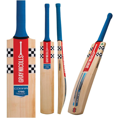 GRAY-NICOLLS COBRA 1750 ENGLISH WILLOW CRICKET BAT WITH GN 'PLAY NOW'