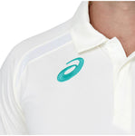 ASICS 21 CRICKET PLAYING SHIRT SHORT SLEEVE WHITE